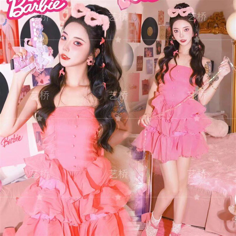 芭比主题公主裙 COS少女写真生日艺术照摄影礼服夜店舞台演出服装