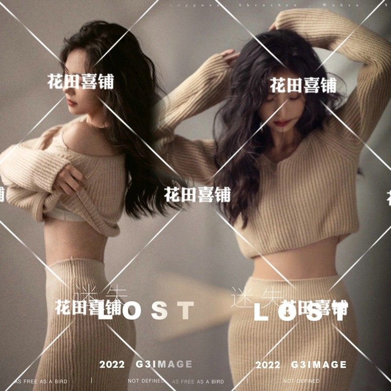 影楼个人形象照写真主题氛围感情绪艺术照毛衣个性私房摄影服装