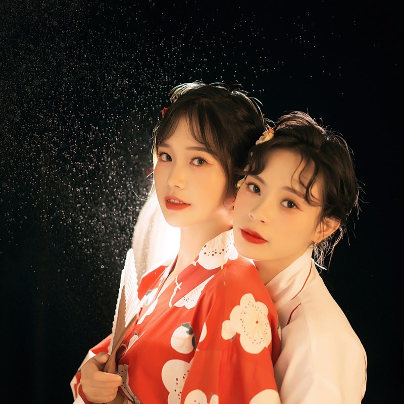 影楼主题写真服装日式闺蜜拍照服神明少女和服姐妹艺术照拍摄服饰