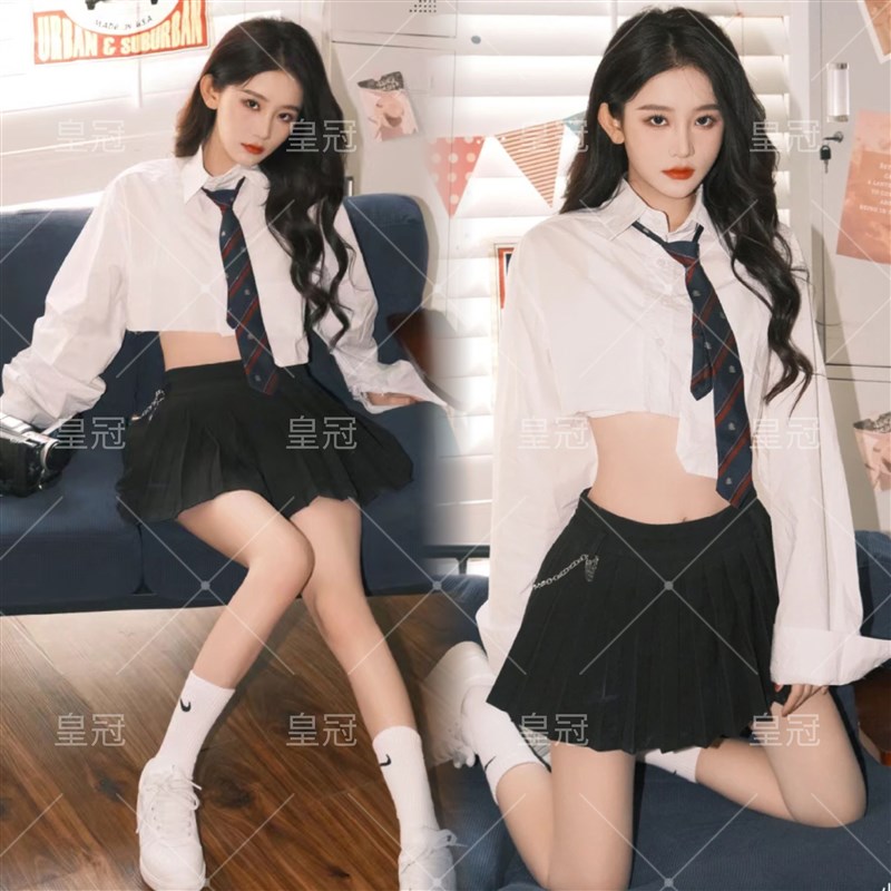 影楼新款杂志学院风JK制服少女写真主题美式证件照艺术照摄影服装