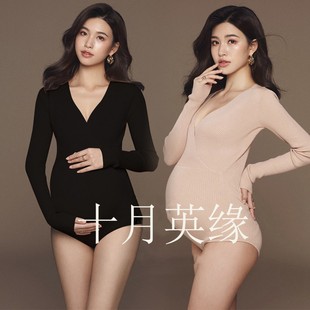 影楼专用孕妇艺术写真连体衣 多色可选性感孕妈咪拍照服来自江苏
