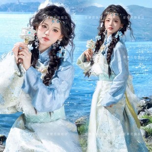 藏族旅拍服装爆款西藏民族摄影藏服云南写真藏袍新款丽江摄影服装