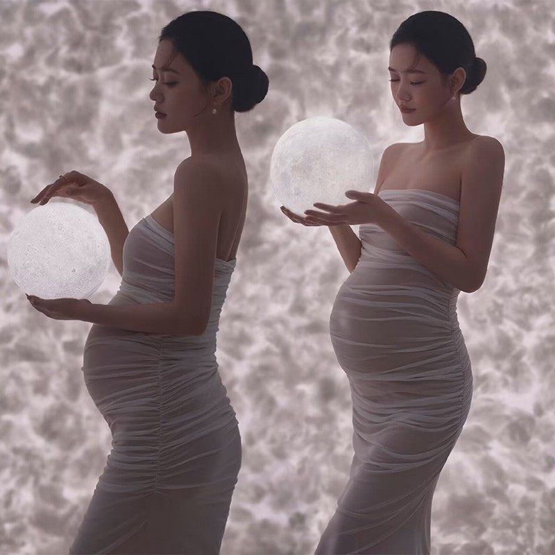 孕妇照服装白月光写真拍照衣服新款高级感抹胸裙孕妈咪艺术照摄影,孕妇装/孕产妇用品/营养,影楼服装,淘宝优惠券,粉丝福利购,淘宝优惠卷