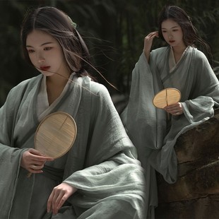 汉服女古装超仙飘逸魏晋风清平调中国风文艺少女日常写真拍照服装