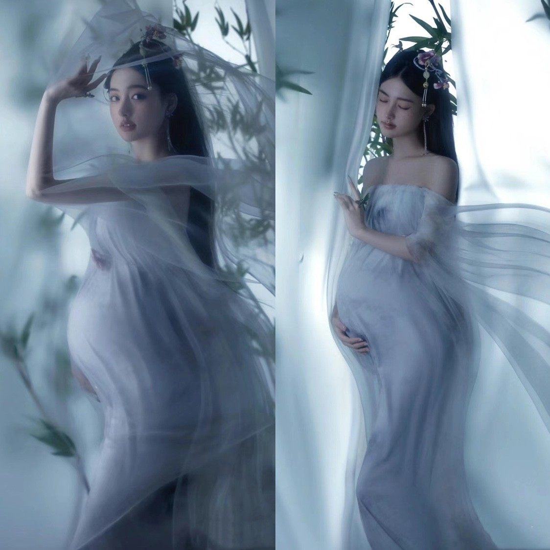 影楼孕妇拍照服装新中式复古水墨画抹胸裙礼服孕期妈咪艺术照服装,个性定制/设计服务/DIY,动漫/cos制服定制/加工,淘宝优惠券,粉丝福利购,淘宝优惠卷