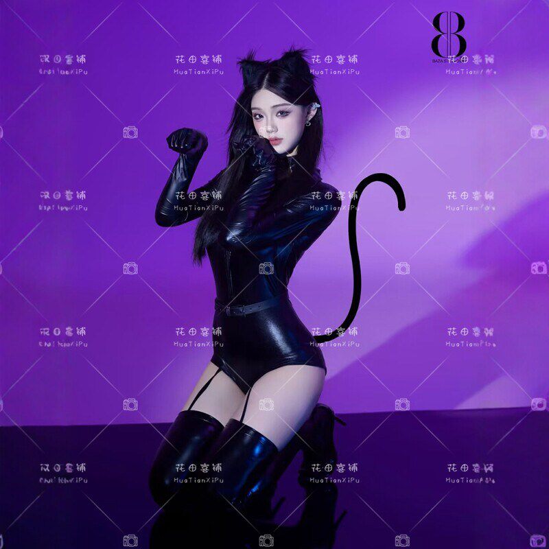2026影楼新款时尚拽姐辣妹高级感写真汤姆猫少女性感摄影服
