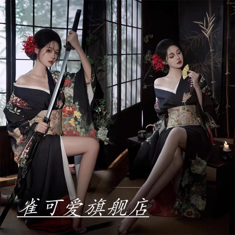 新款少女正装和服改良摄影服装传统复古日系浴衣写真网红拍照套装
