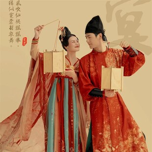 影楼主题服装唐风男女婚纱套装拍照复古中式国潮演出网红汉服