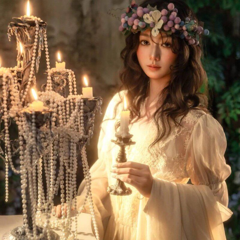 新款影楼轻盈飘逸长裙写真仙气十足优雅女神风连衣裙显瘦摄影服装