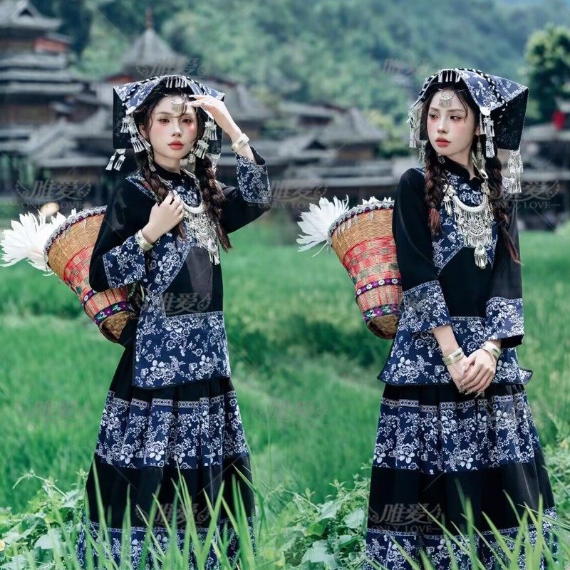 少数民族服装女壮族布依族蜡染系列帽子民族风服装日常便装摄影新,男装,其他民族服装,淘宝优惠券,粉丝福利购,淘宝优惠卷