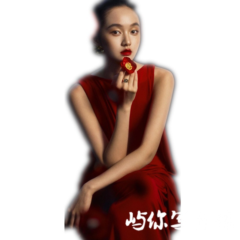 影楼新款个人时尚肖像照新中式复古晨袍新娘订婚服装高级感摄影服