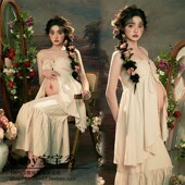 复古油画风氛围感纯欲孕妈咪时尚 法式 艺术服 孕妇摄影服装 影楼新款