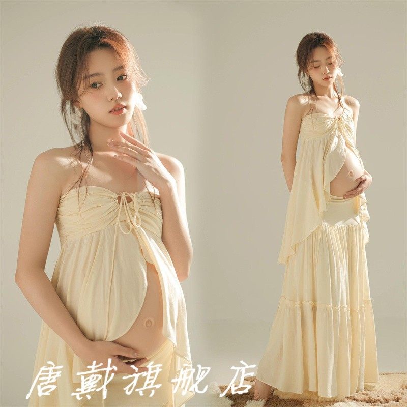 影楼复古浪漫氛围感超仙海边度假抹胸挂脖吊带套装裙大摆飘逸长裙,个性定制/设计服务/DIY,动漫/cos制服定制/加工,淘宝优惠券,粉丝福利购,淘宝优惠卷