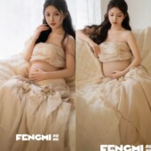 影楼新款 仙气氛围感花朵裙孕妈咪纯欲风摄影服 孕妇拍照摄影服装