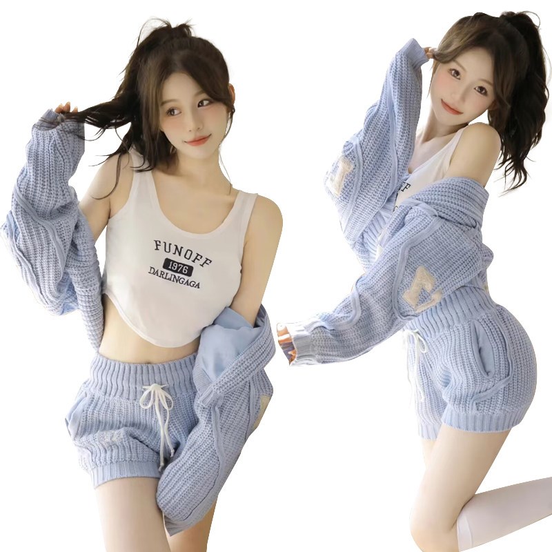 影楼纯欲风毛衣写真主题服慵懒风女孩小清新个性私房艺术照摄影服