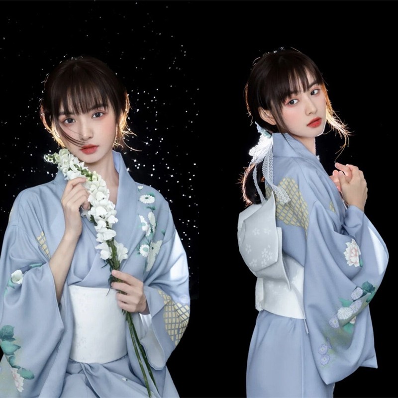 神明少女和服套装日式拍照服装女日系艺术照孕妇写真衣服浴衣和风