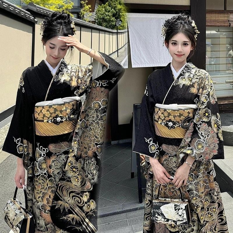 和服影楼正装改良新款蕾丝大正唯美温柔写真氛围黑道千金少女摄影