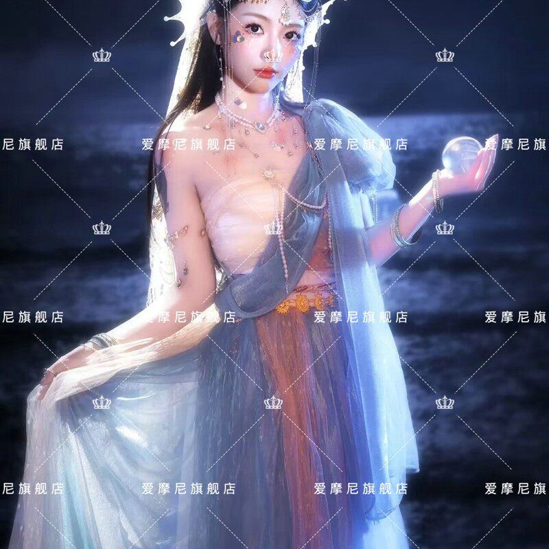 人鱼公主西域舞姬精灵写真服装版纳三亚海边旅拍仙女拍照摄影服饰