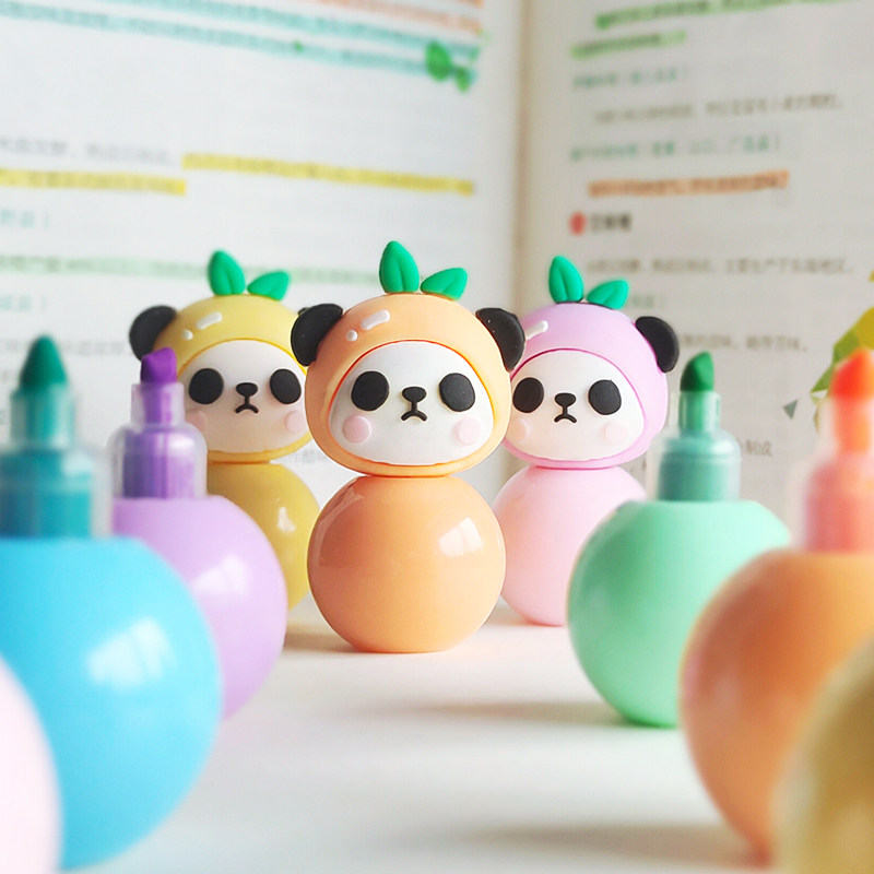 卡通荧光笔小学生专用多种颜色可选学习绘画记号可爱文具儿童礼物