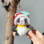 醒狮熊猫玩偶毛绒挂饰公仔钥匙扣背包手机挂件四川成都纪念品礼物