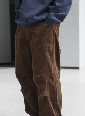 LABSTORE 美式复古风灯芯绒休闲裤男宽松直筒长裤伞兵裤
