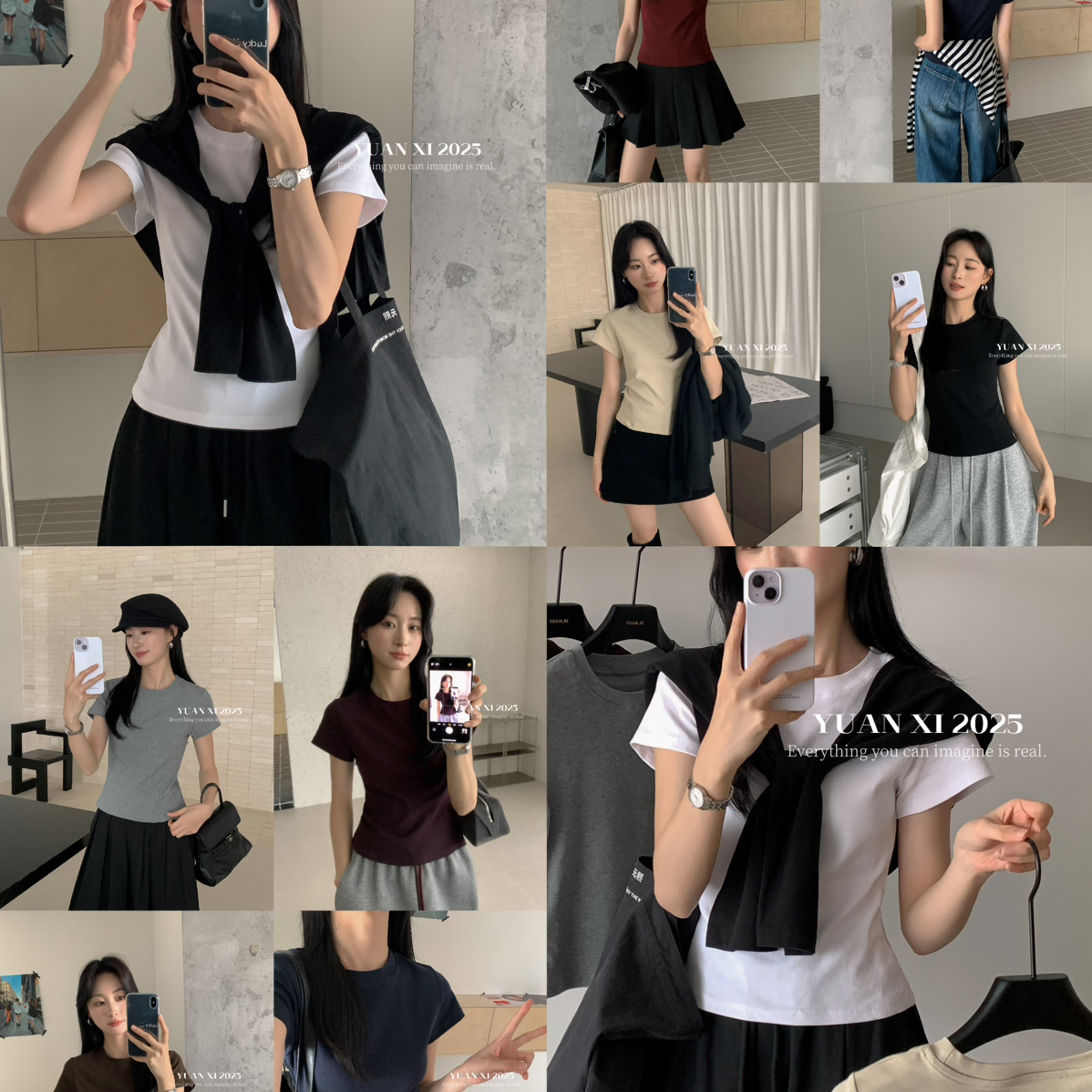 元熙秋上新档口销冠T后背字母正肩短袖T恤YS53055