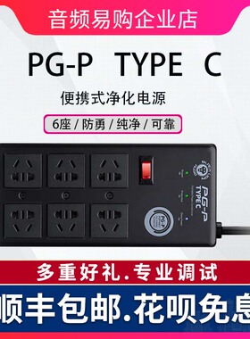 Black Lion Audio黑狮PG-P TYPE C 电源滤波净化涌插线板插座延长