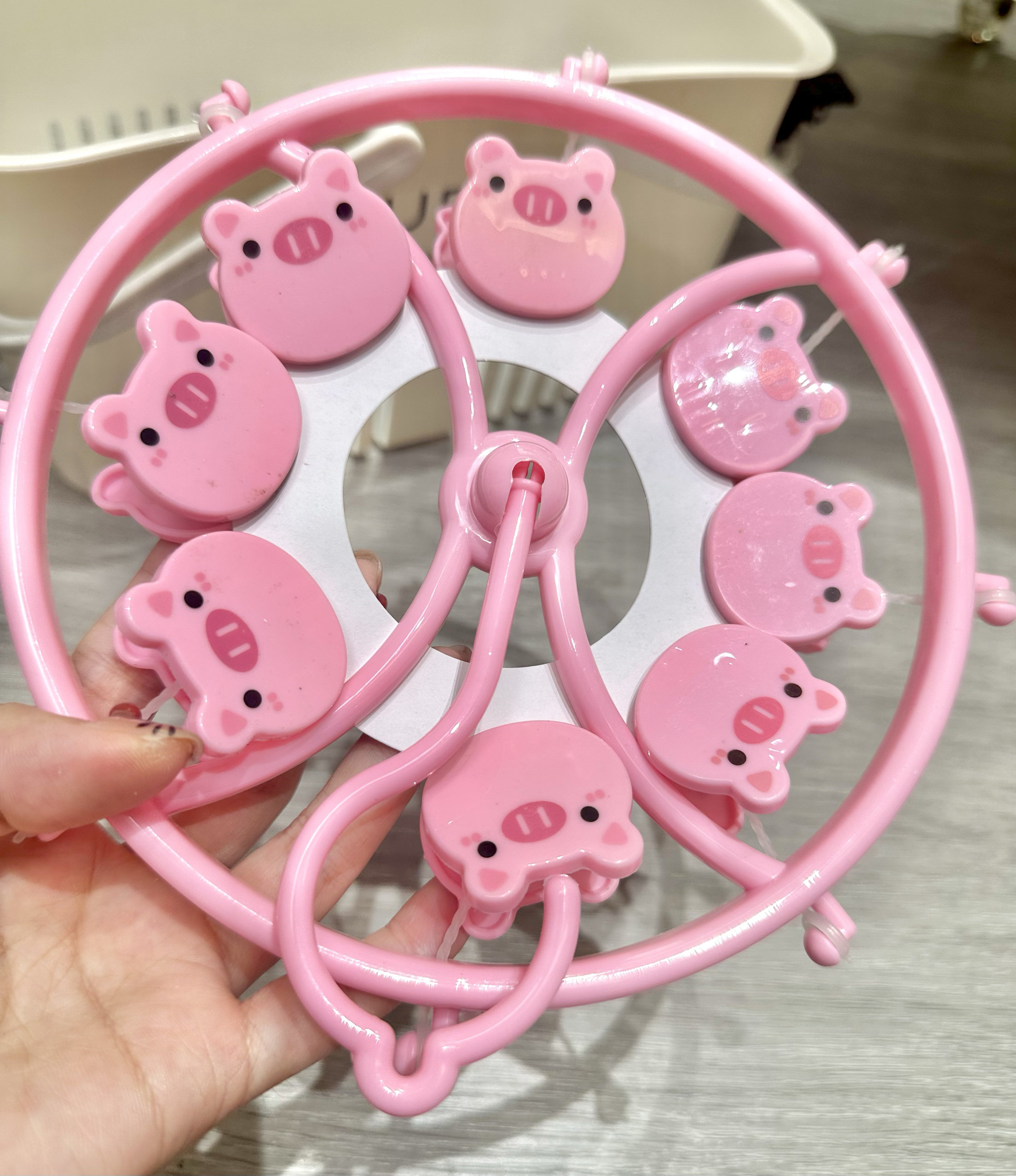 小猪家用袜子夹可爱晾衣夹婴幼儿圆形收纳夹学生宿舍内裤内衣夹,收纳整理,袜子架,淘宝优惠券,粉丝福利购,淘宝优惠卷