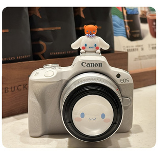 适用于佳能索尼康富士卡通Kitty猫镜头盖r50热靴盖微单反相机配件