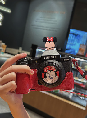 适用富士XS20保护套xt50相机包xt30II壳xs10底座XE5底座可爱配件