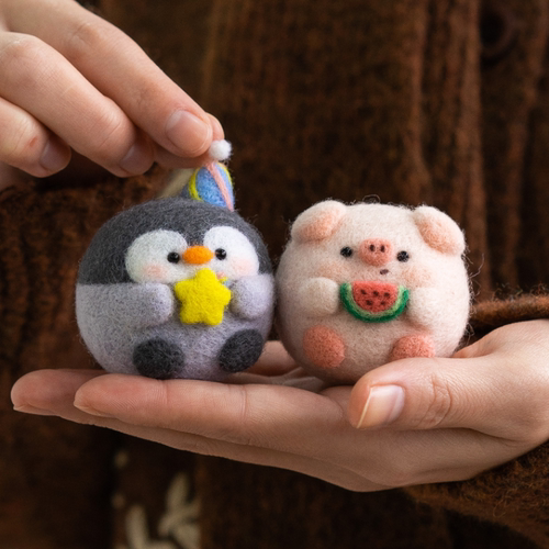 羊毛毡戳戳乐玩偶材料包