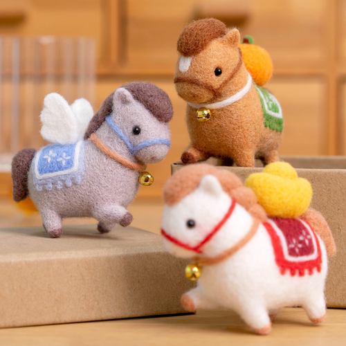 小马羊毛毡戳戳乐手工DIY材料包