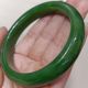 七号矿碧玉手镯艳绿油性足脂粉浓起荧光大圈口 十二年老店重磅推荐