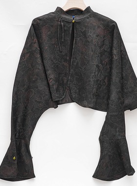 二代防晒衣【鱼尾雁行】桑蚕丝香云纱长袖外穿中式知性美衬衫户外