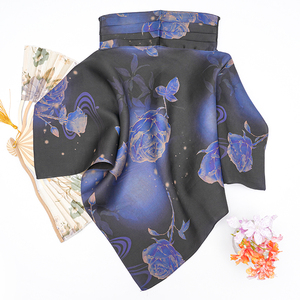 桑蚕丝香云纱防晒面纱防风沙防尘护颈透气遮阳真丝面罩