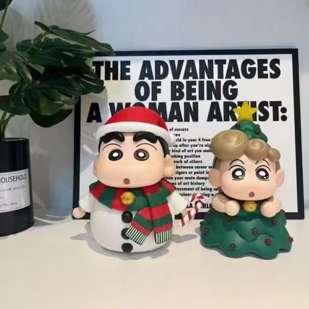 圣诞蜡笔小新公仔摆件礼物