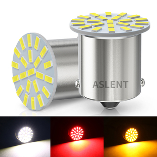12V汽车摩托车24v货车led灯泡单尾1156双尾1157后尾灯刹车灯白红