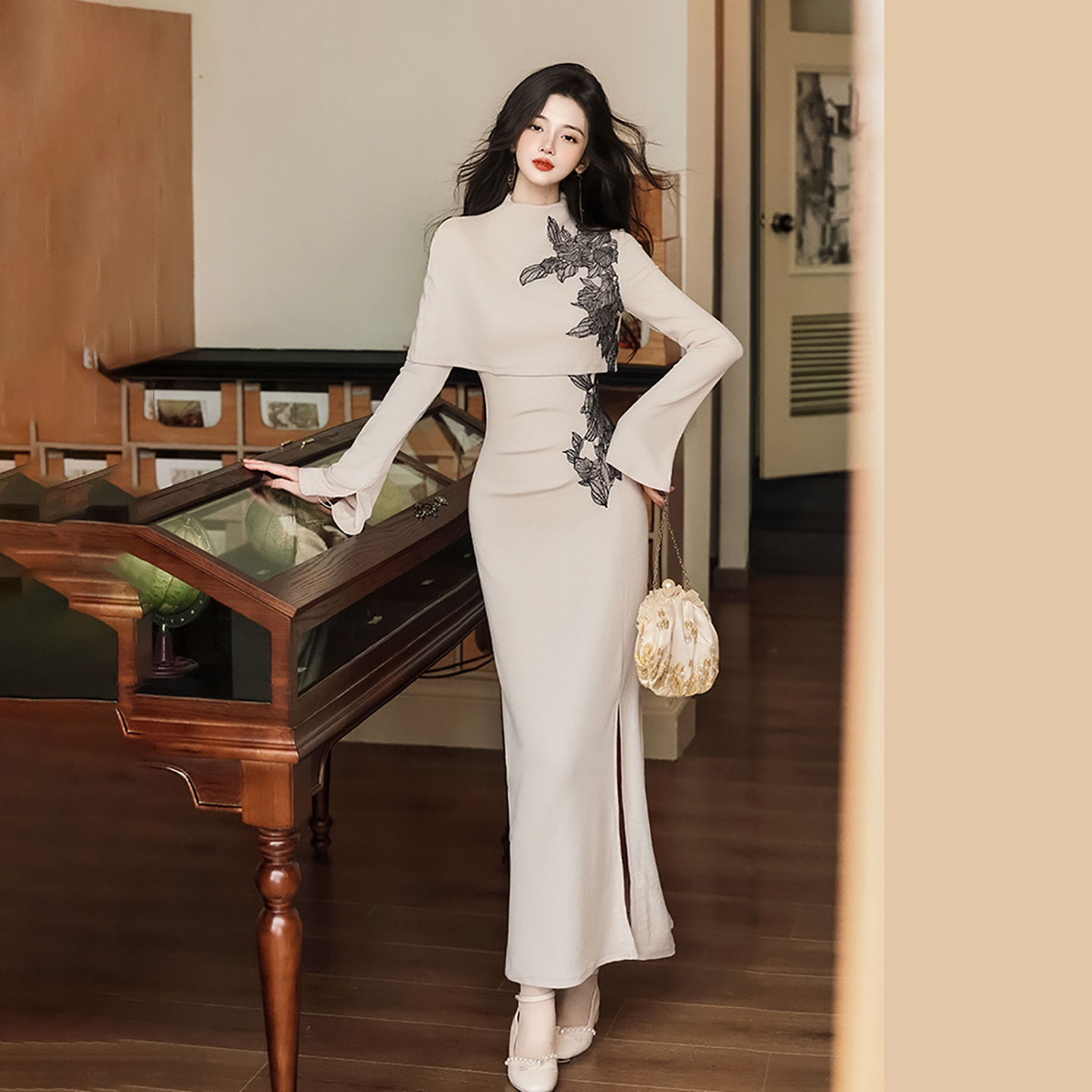优雅女士中国风旗袍风韵味长裙