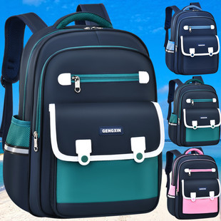 新款小学生书包男童女生一二三四五六年级减负护脊防水儿童双肩包