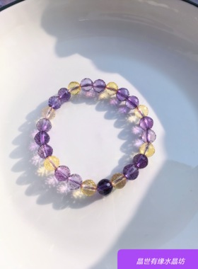 天然紫水晶手链女小众高级感设计手串送朋友礼物