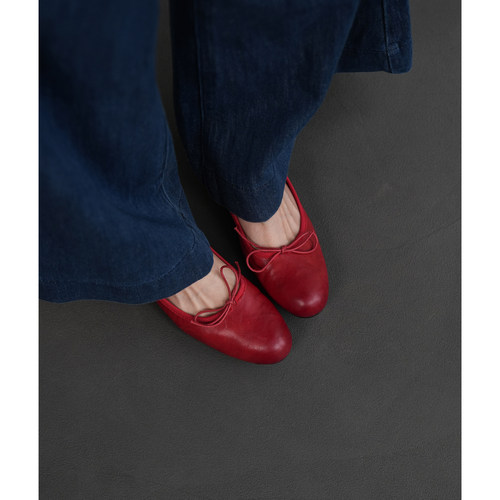 Fermina通勤圆头低跟浅口单鞋