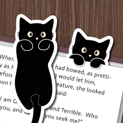 可爱猫猫书签卡通猫咪文创礼品创意动物礼物小学生文艺奖品