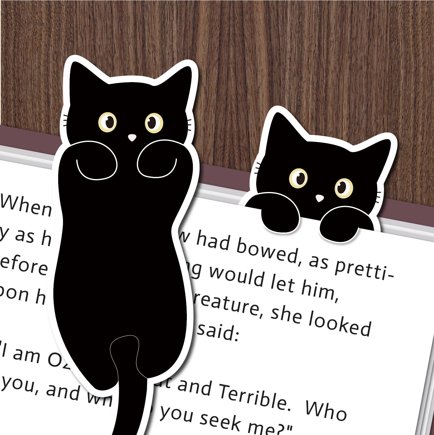 可爱猫猫书签卡通猫咪文创礼品创意动物礼物小学生文艺奖品