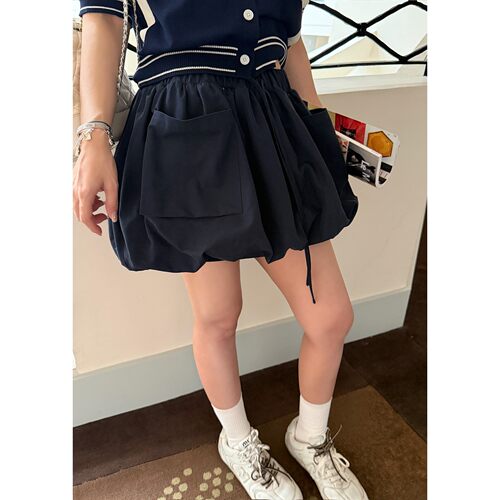 Scout 05.13 20:00_芭蕾少女2.0  百搭水洗棉工装感蓬蓬花苞裤裙