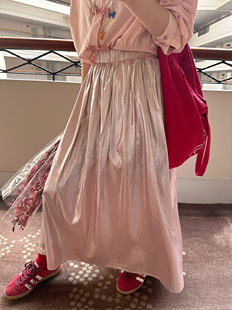 Scout JUE美定制面料混搭感亮丝蓬蓬裙女高腰艺术感裙 闪闪人鱼姬