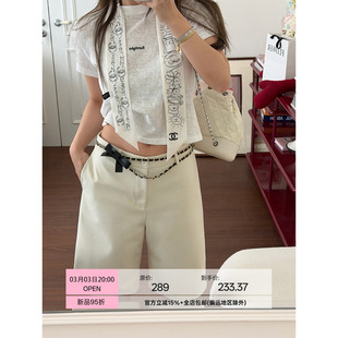 Scout 搭配王者 雾面高JI质感蛋白皮五分皮短裤宽松休闲裤女夏季