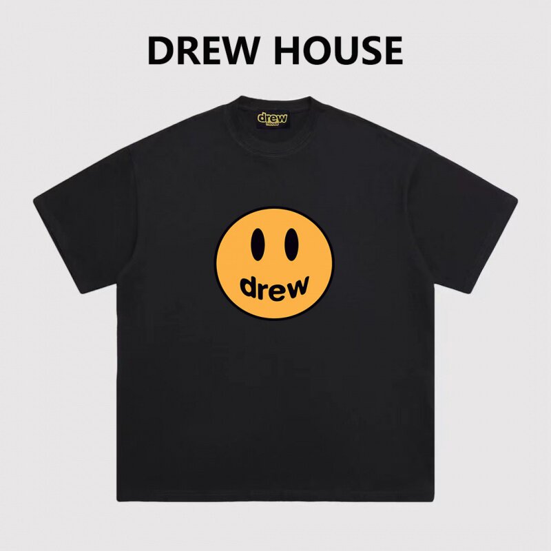 重磅DREW HOUSE贾斯汀比伯男女情侣同款春夏高街笑脸短袖T恤潮