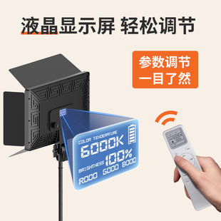 摄力派F14平板补光灯专业LED摄影灯直播间户外视频影棚服装 柔光灯