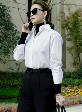 正青春林睿殷桃同款白色上衣女