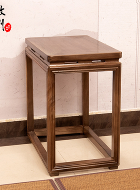 老榆木小茶几功夫茶台实木方几仿古小茶桌子边几角几客厅家具包邮